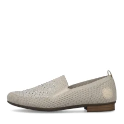 Discount Rieker Baleriny Damskie W Kolorze Jasnego Bezu
