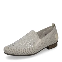 Discount Rieker Baleriny Damskie W Kolorze Jasnego Bezu