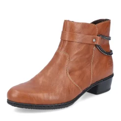 New Rieker Botki Damskie Kramell Brazowe