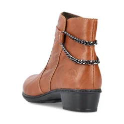 New Rieker Botki Damskie Kramell Brazowe