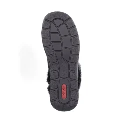 Hot Rieker Botki Damskie Na Sznurku, Nocna, Czarna
