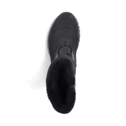 Discount Rieker Botki Damskie Na Sznurku, Nocna, Czarna