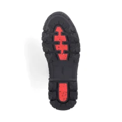 Discount Rieker Botki Damskie Na Sznurku, Nocna, Czarna
