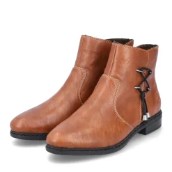 Online Rieker Botki Damskie Noisette