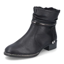 New Rieker Botki Damskie W Kolorze Nocno-Czarnym