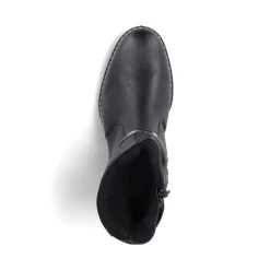 New Rieker Botki Damskie W Kolorze Nocno-Czarnym