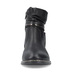 New Rieker Botki Damskie W Kolorze Nocno-Czarnym