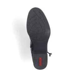 New Rieker Botki Damskie W Kolorze Nocno-Czarnym