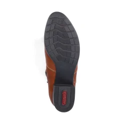 Hot Rieker Botki Damskie W Kolorze Lisiego Brazu