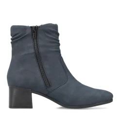 Online Rieker Botki Damskie W Kolorze Pacific Blue