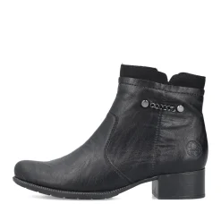 Clearance Rieker Botki Damskie W Kolorze Nocno-Czarnym