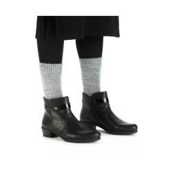 Best Rieker Botki Damskie W Kolorze Kruczoczarnym