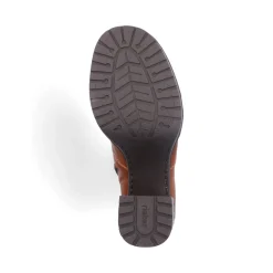 Hot Rieker Botki Damskie W Kolorze Lisiego Brazu
