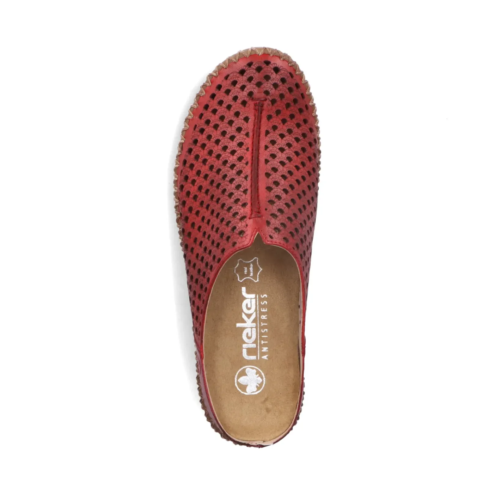 New Rieker Chodaki Damskie W Kolorze Ciemnoczerwonym