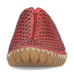 New Rieker Chodaki Damskie W Kolorze Ciemnoczerwonym