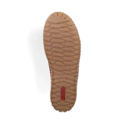 New Rieker Chodaki Damskie W Kolorze Ciemnoczerwonym