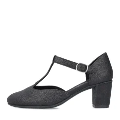 Fashion Rieker Czolenka Damskie W Kolorze Nocno-Czarnym