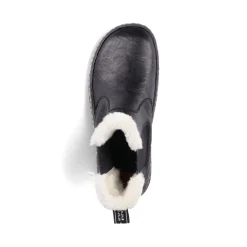 Fashion Rieker Damskie Botki Chelsea, Nocne, Czarne