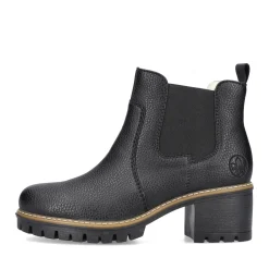 Sale Rieker Damskie Botki Chelsea, Nocne, Czarne