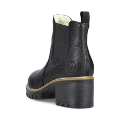 Sale Rieker Damskie Botki Chelsea, Nocne, Czarne