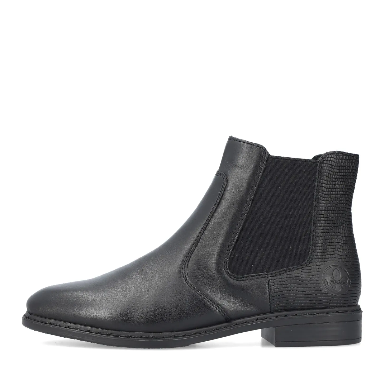 Clearance Rieker Damskie Botki Chelsea, Nocne, Czarne