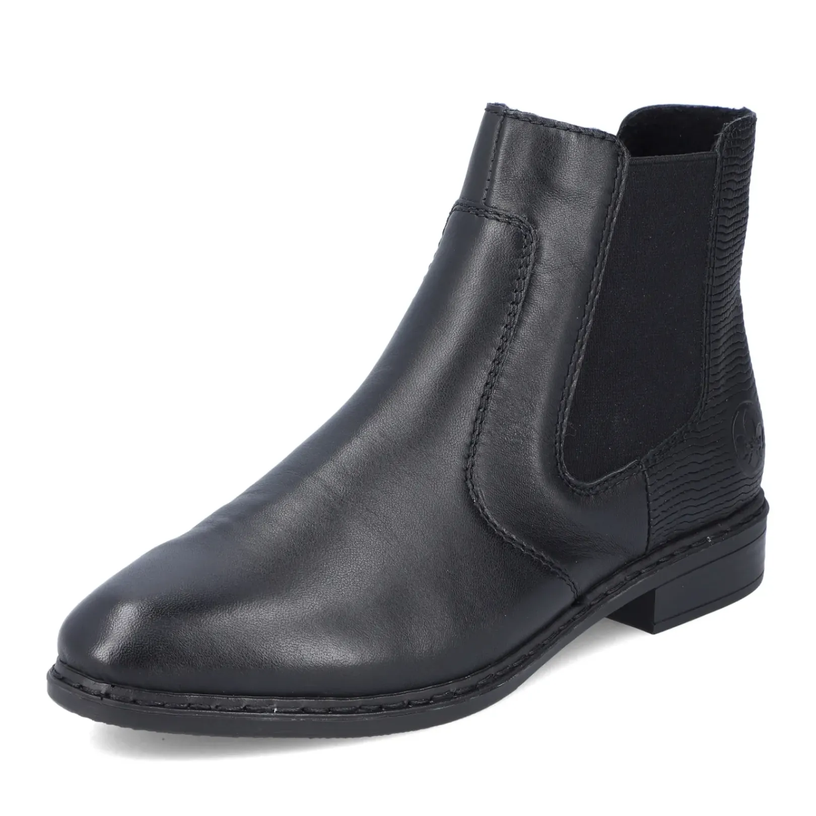 Clearance Rieker Damskie Botki Chelsea, Nocne, Czarne