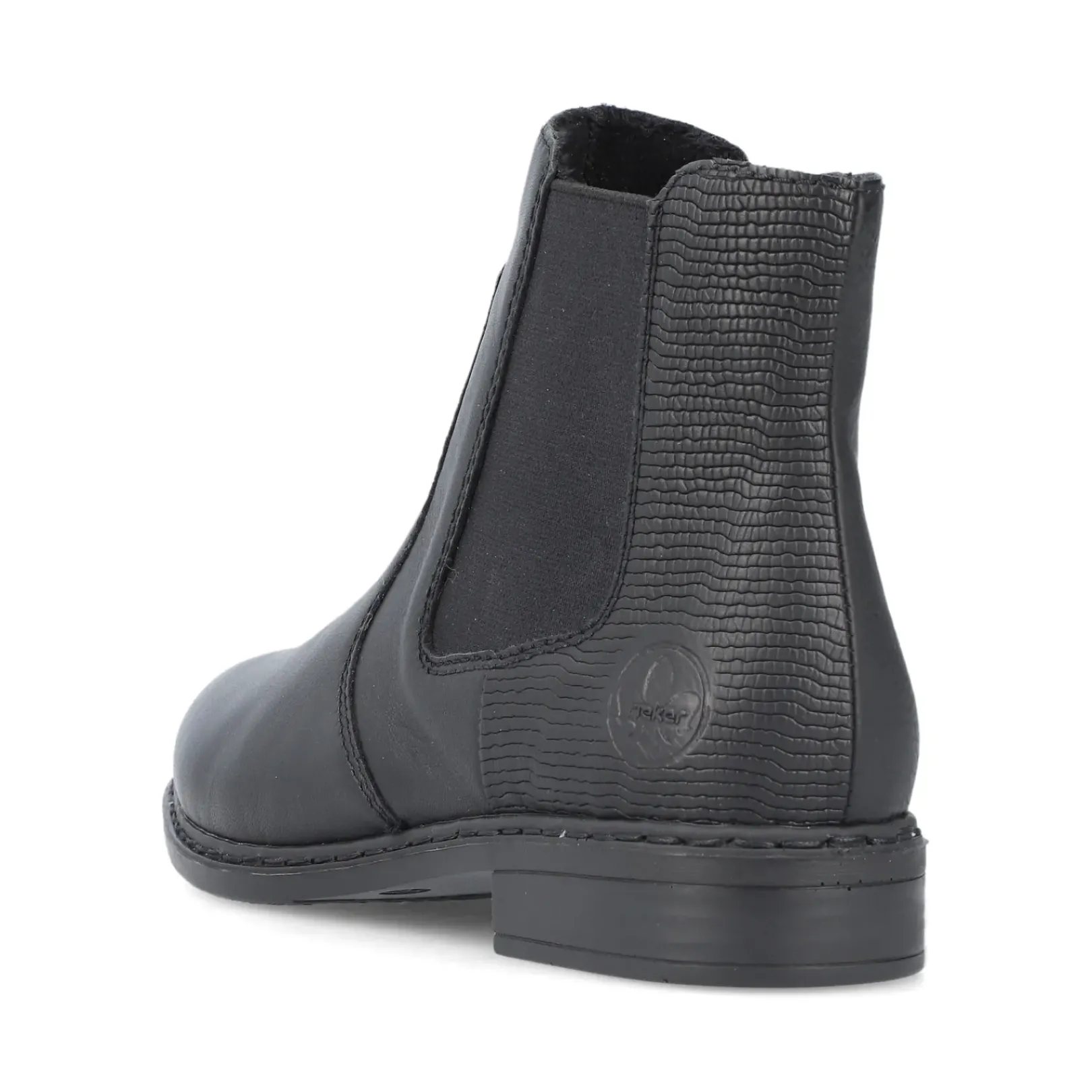 Clearance Rieker Damskie Botki Chelsea, Nocne, Czarne