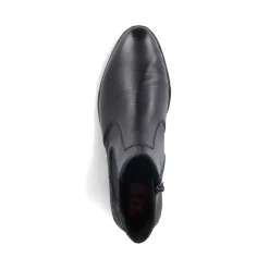 Clearance Rieker Damskie Botki Chelsea, Nocne, Czarne