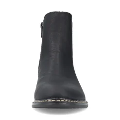 Fashion Rieker Damskie Botki Chelsea, Nocne, Czarne