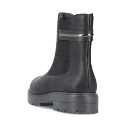 Sale Rieker Damskie Botki Chelsea, Nocne, Czarne
