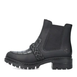 Sale Rieker Damskie Botki Chelsea, Nocne, Czarne