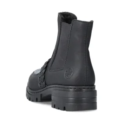 Sale Rieker Damskie Botki Chelsea, Nocne, Czarne