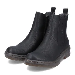 Hot Rieker Damskie Buty Chelsea , Asfaltowe, Czarne