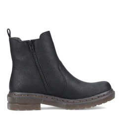 Hot Rieker Damskie Buty Chelsea , Asfaltowe, Czarne