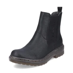 Hot Rieker Damskie Buty Chelsea , Asfaltowe, Czarne