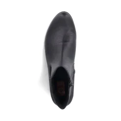 Hot Rieker Damskie Buty Chelsea W Kolorze Ciemnej Czerni