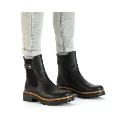New Rieker Damskie Buty Chelsea , Asfaltowe, Czarne