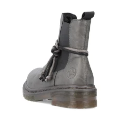 New Rieker Damskie Buty Chelsea W Kolorze Srebrnoszarym