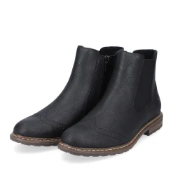 Clearance Rieker Damskie Buty Chelsea , Asfaltowe, Czarne