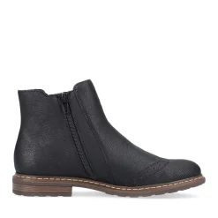 Clearance Rieker Damskie Buty Chelsea , Asfaltowe, Czarne