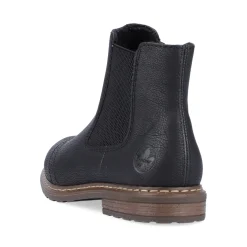 Clearance Rieker Damskie Buty Chelsea , Asfaltowe, Czarne