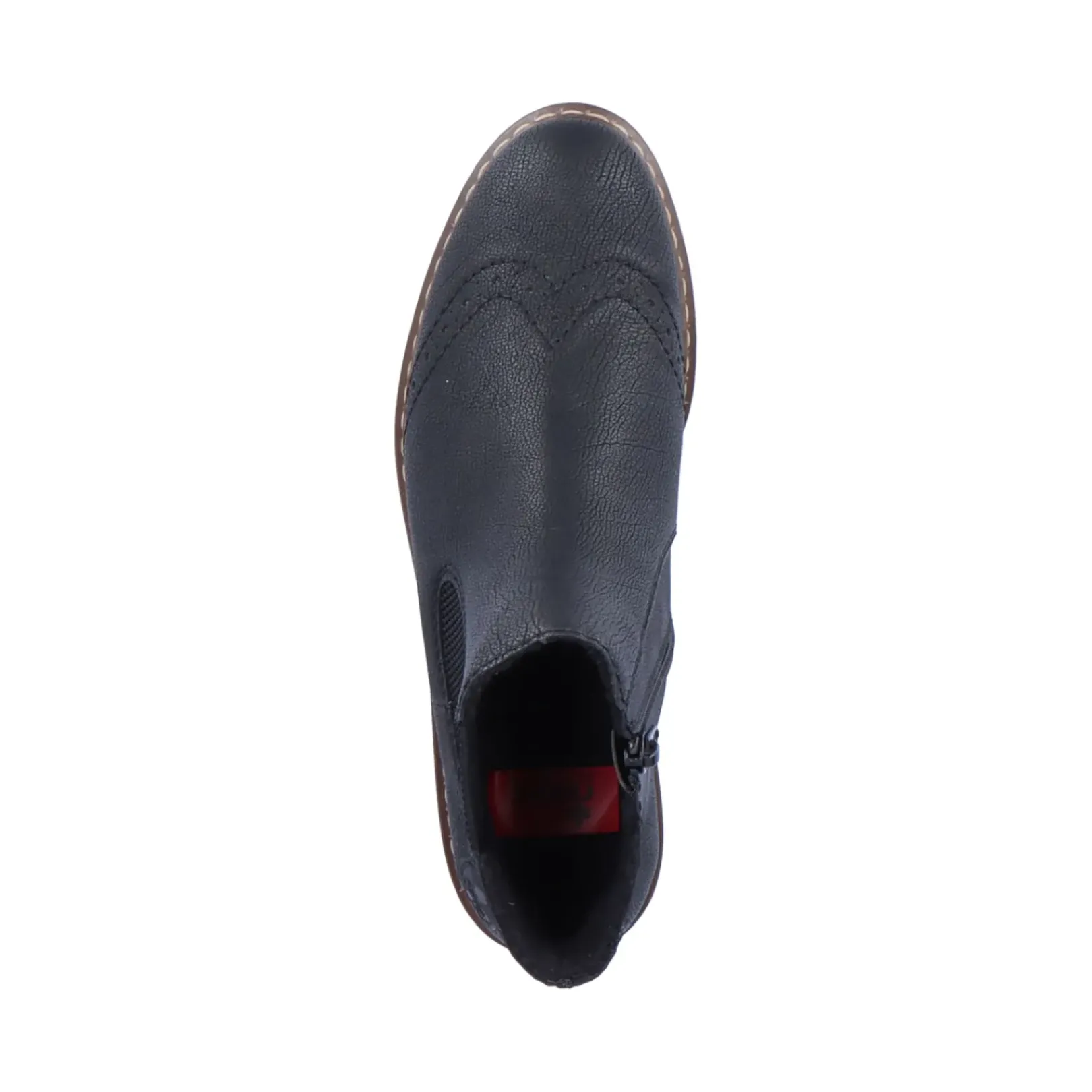 Clearance Rieker Damskie Buty Chelsea , Asfaltowe, Czarne