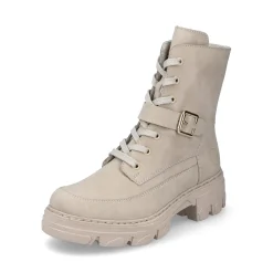 Outlet Rieker Damskie Buty Motocyklowe W Kolorze Szampanskim