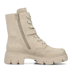 Outlet Rieker Damskie Buty Motocyklowe W Kolorze Szampanskim