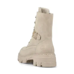 Outlet Rieker Damskie Buty Motocyklowe W Kolorze Szampanskim