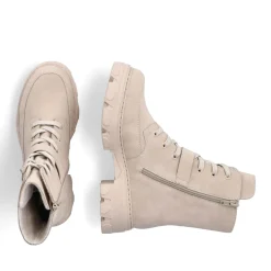 Outlet Rieker Damskie Buty Motocyklowe W Kolorze Szampanskim