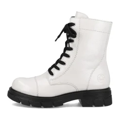Best Rieker Damskie Buty Motocyklowe W Kolorze Czystej Bieli