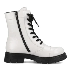 Best Rieker Damskie Buty Motocyklowe W Kolorze Czystej Bieli