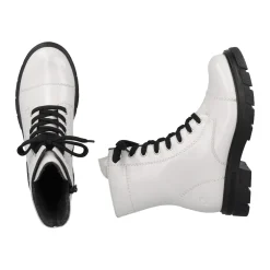 Best Rieker Damskie Buty Motocyklowe W Kolorze Czystej Bieli