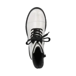 Best Rieker Damskie Buty Motocyklowe W Kolorze Czystej Bieli